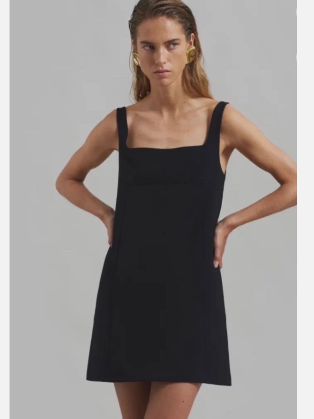 The Frankie Shop May Mini Dress in Black